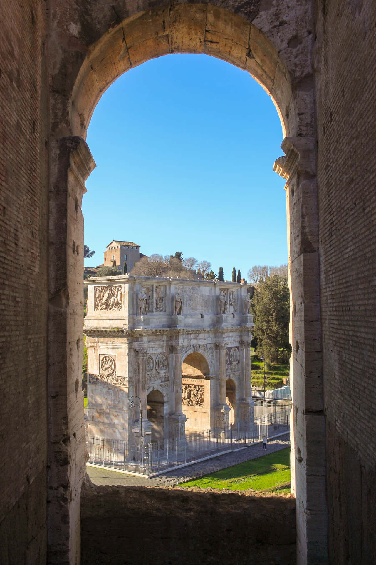 Arch Of Constantine From A Window Picture