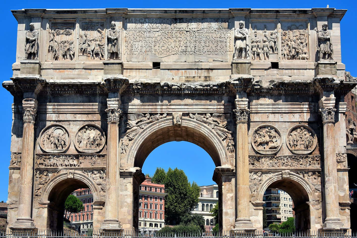 Arch Of Constantine Front View Photo Picture