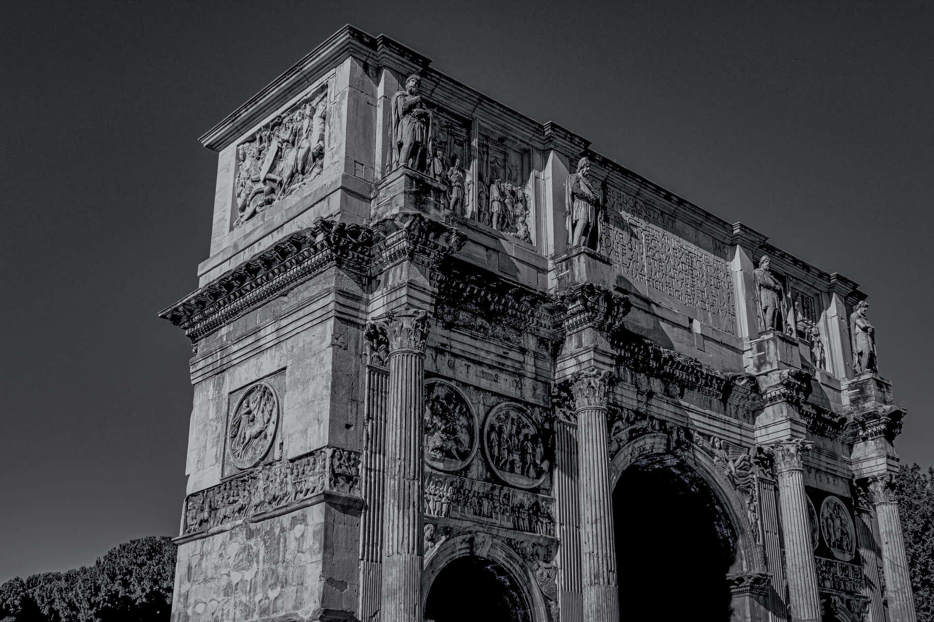 Arch Of Constantine Monochrome Photo Picture