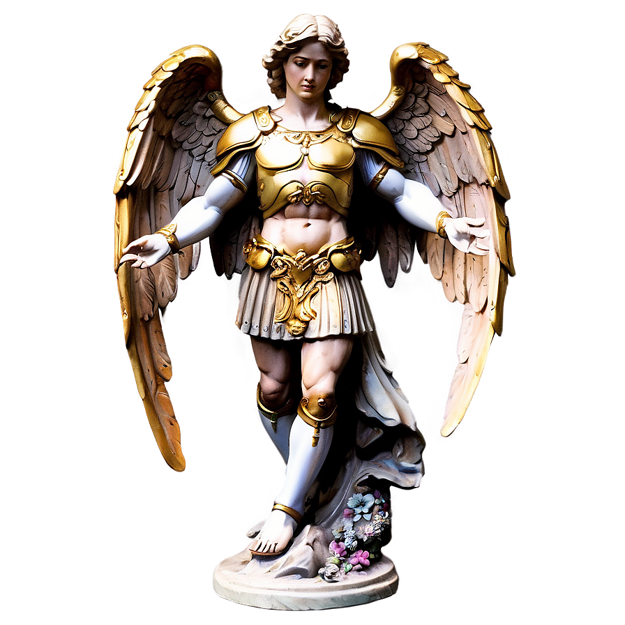 Download Archangel Michael Statue Png Obk | Wallpapers.com