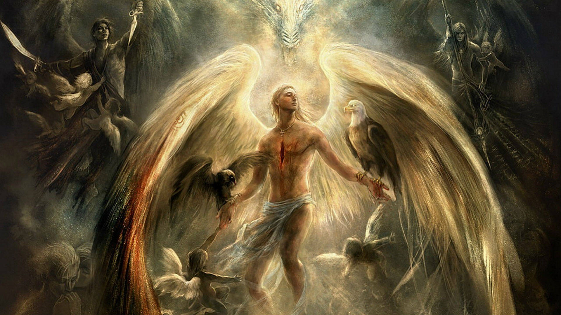 Archangel Of Light Angel Wallpaper