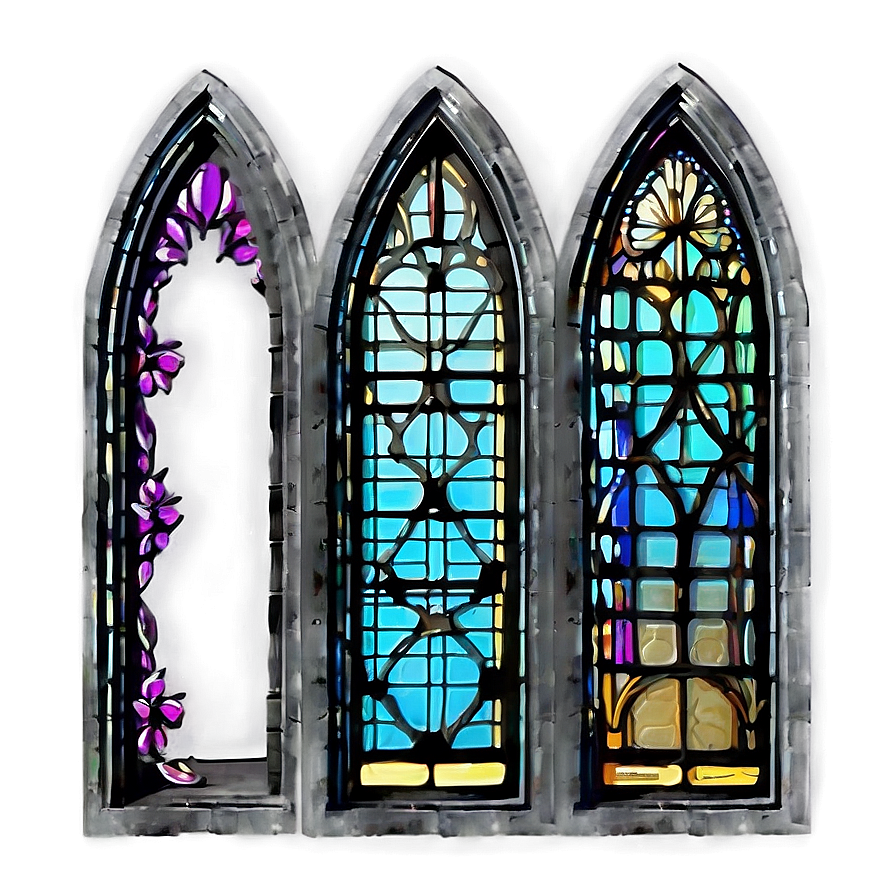 Arched Cathedral Window Png 05042024 PNG