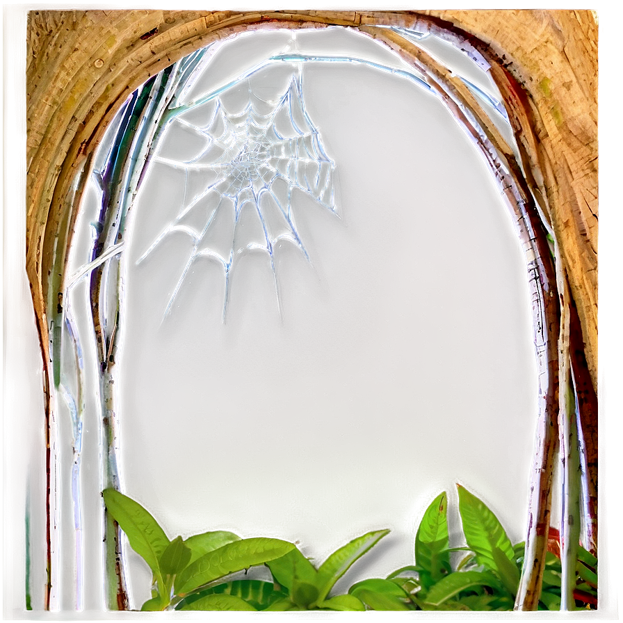 Arched Entrance Spider Web PNG