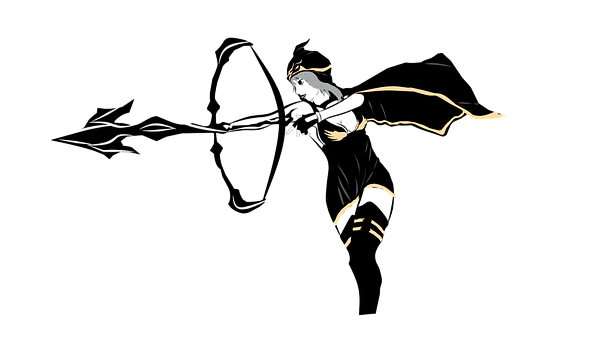 Archer Silhouette Art PNG