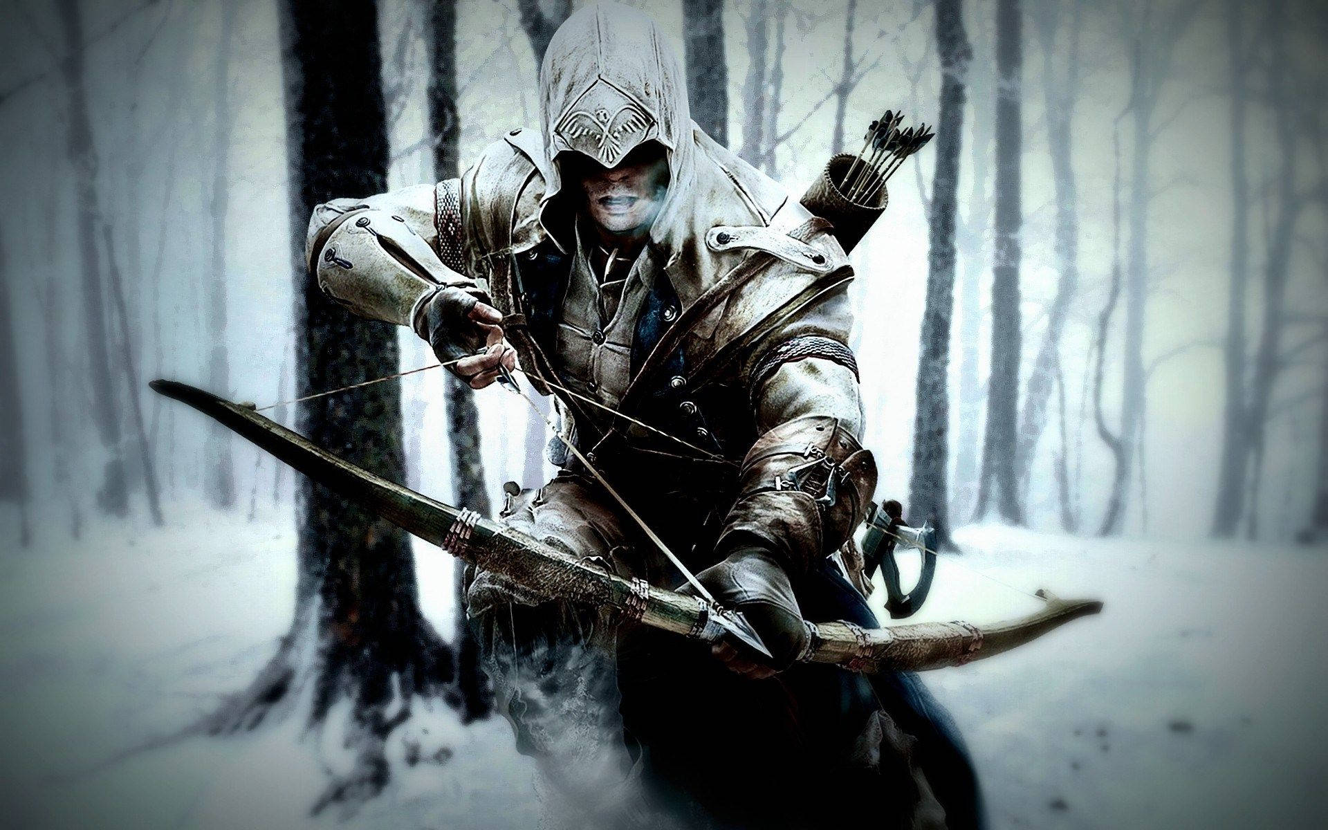 Arcoe Flecha Assassin's Creed Iii Inverno. Papel de Parede