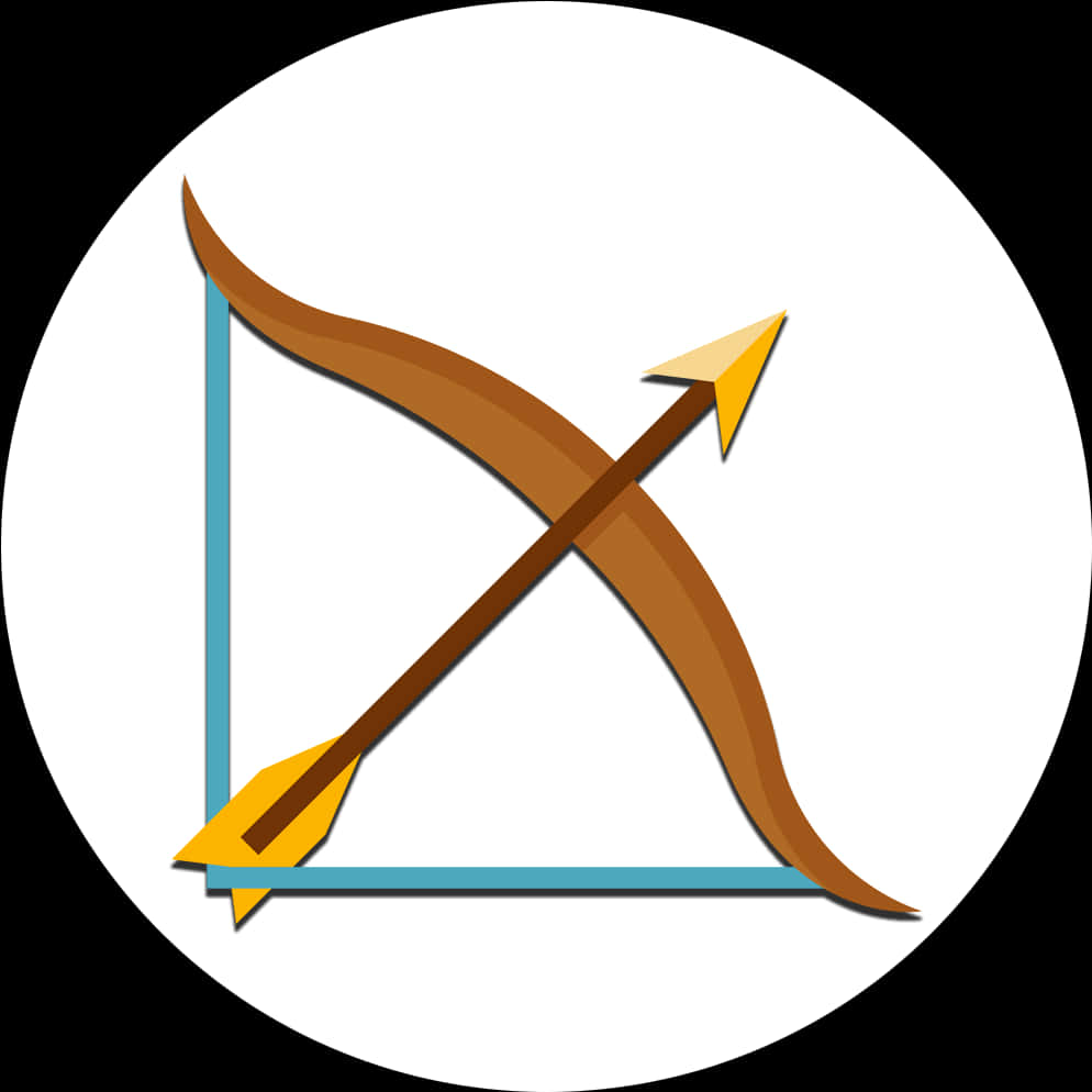 Archery Bowand Arrow Icon PNG