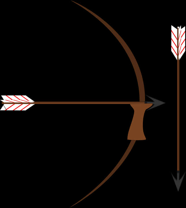 Archery Bowand Arrow Vector PNG