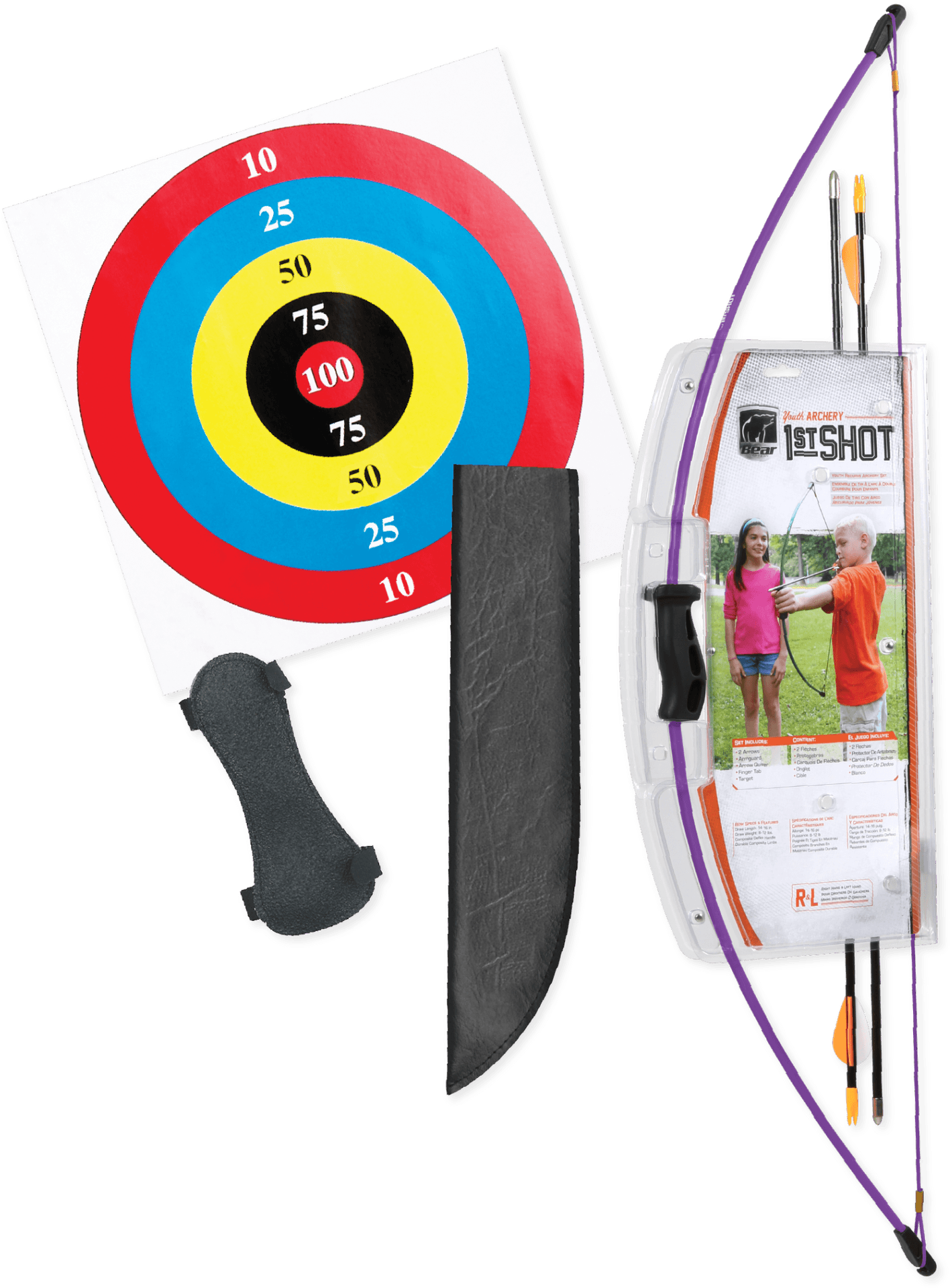 Archery Equipmentand Target PNG