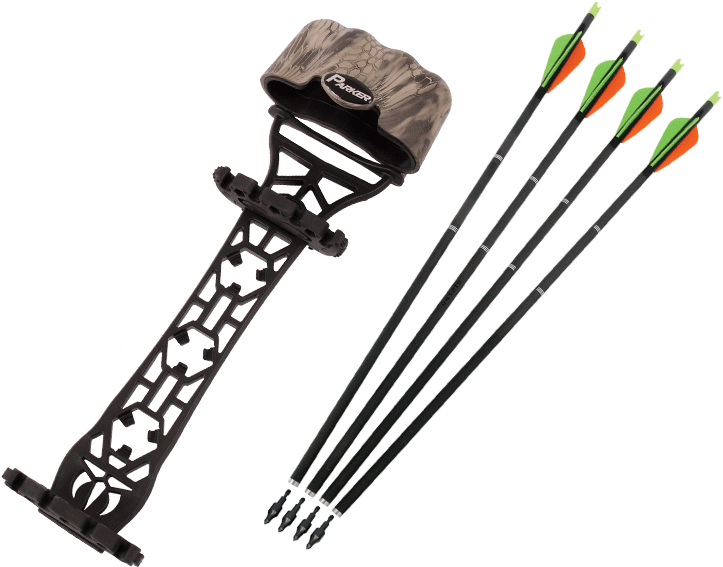 Archery Quiverand Arrows Set PNG