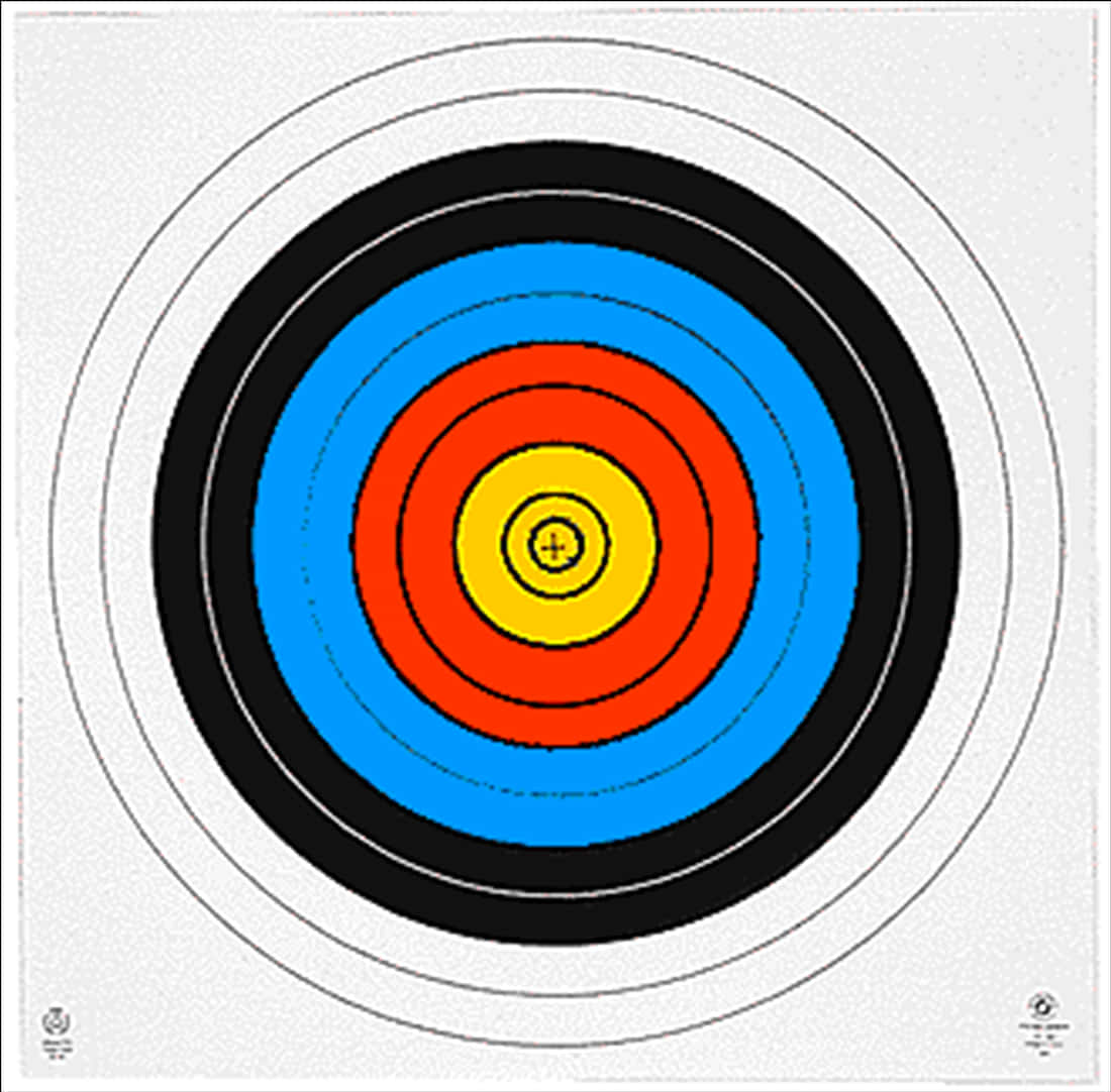 Archery Target Concentric Circles PNG
