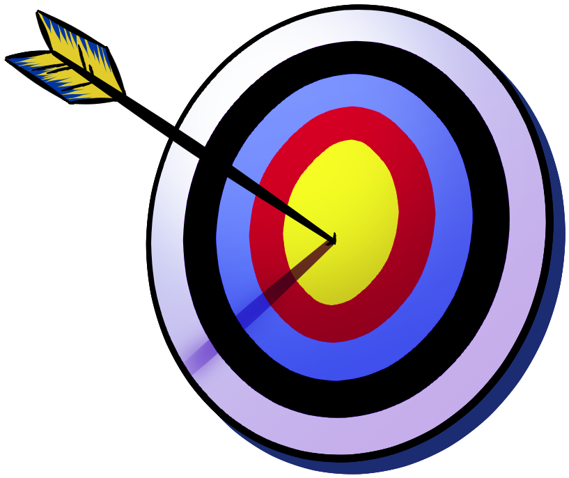 Archery Targetwith Arrow Hit PNG