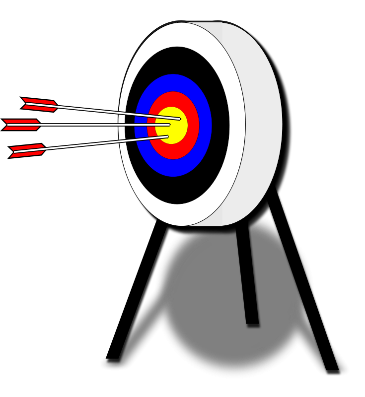 Archery Targetwith Arrows PNG