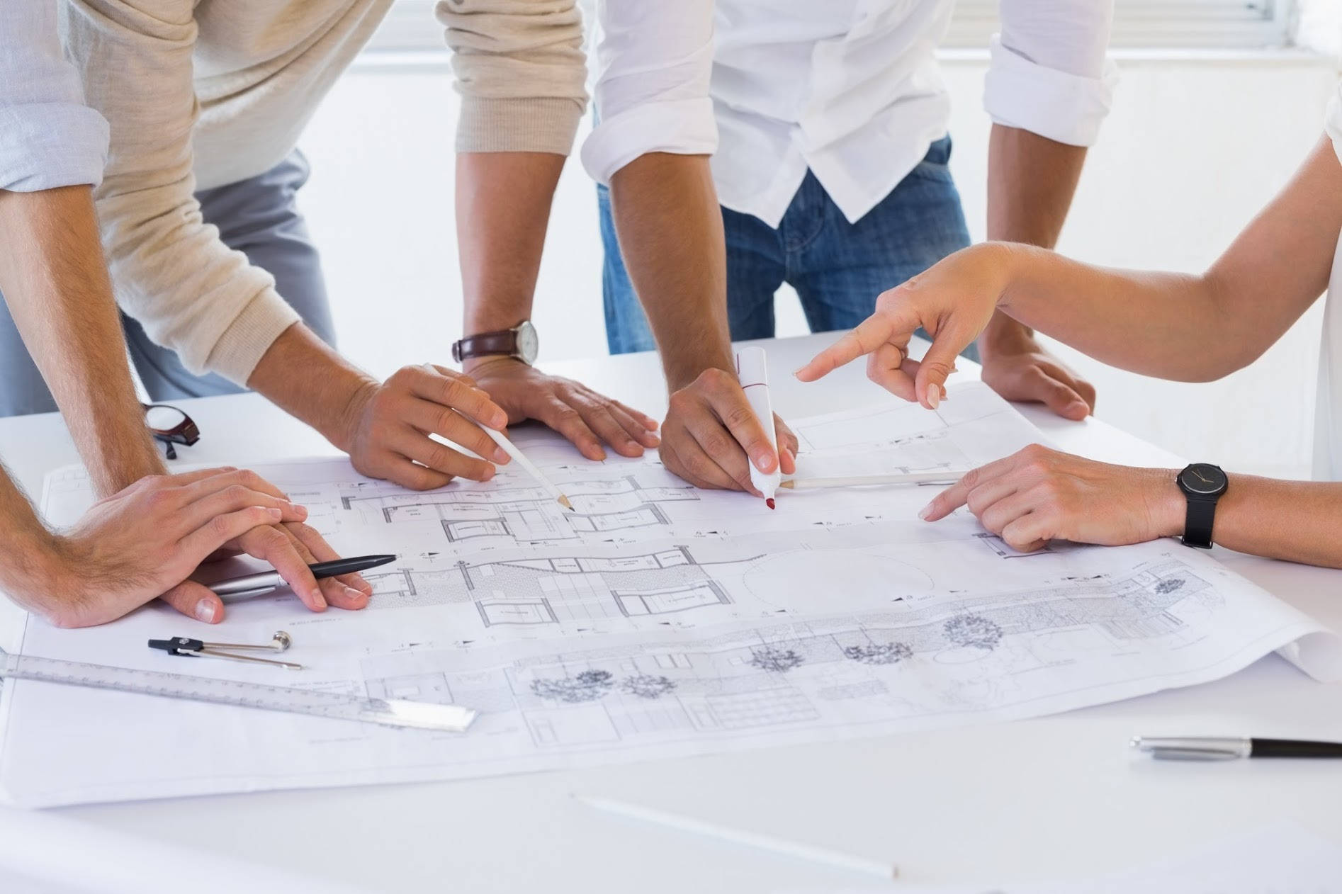 Architect Team Designer Work Plan Wallpaper