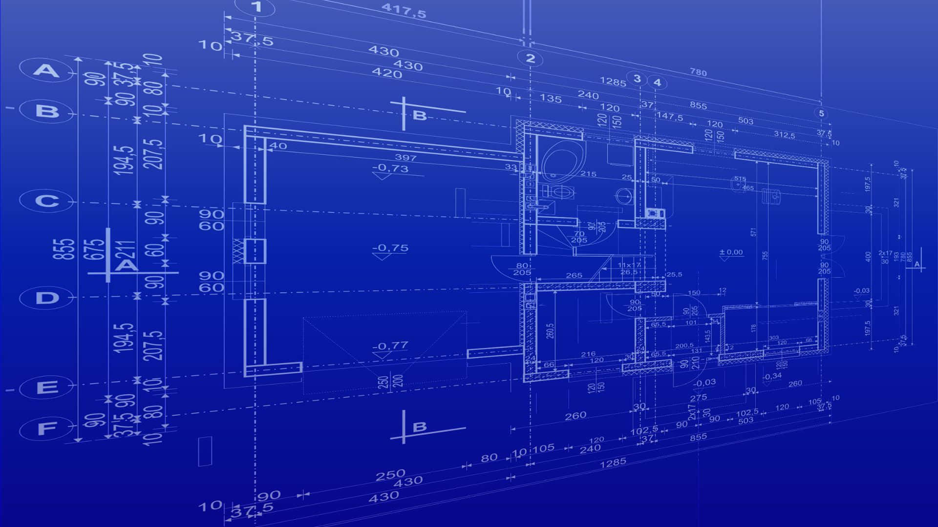 Architectural Blueprint Design Wallpaper