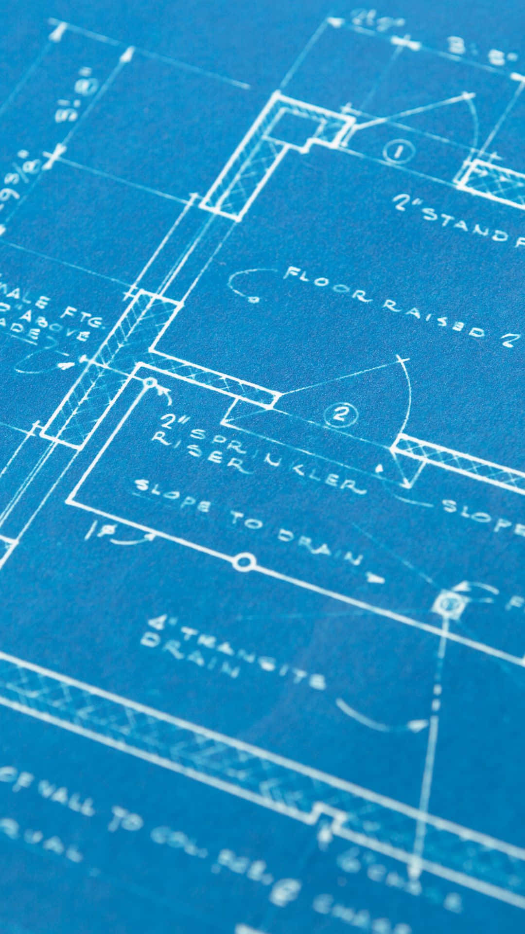 Architectural Blueprint Detail Wallpaper