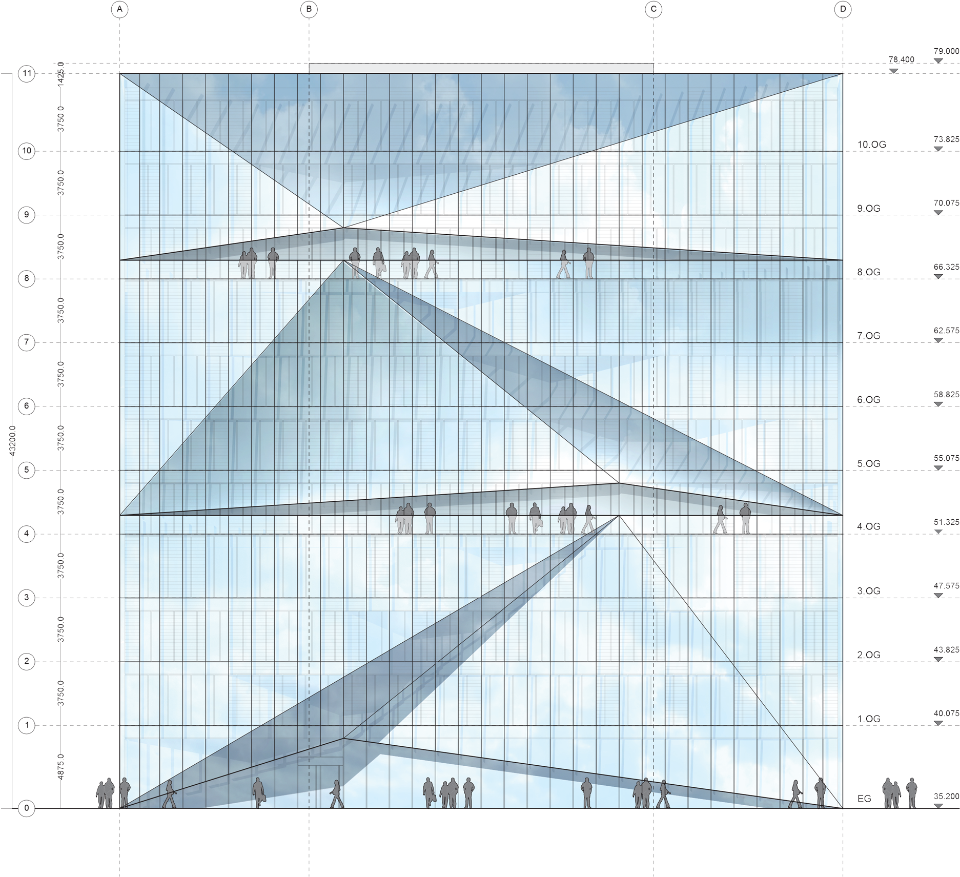 Architectural Blueprintwith People PNG