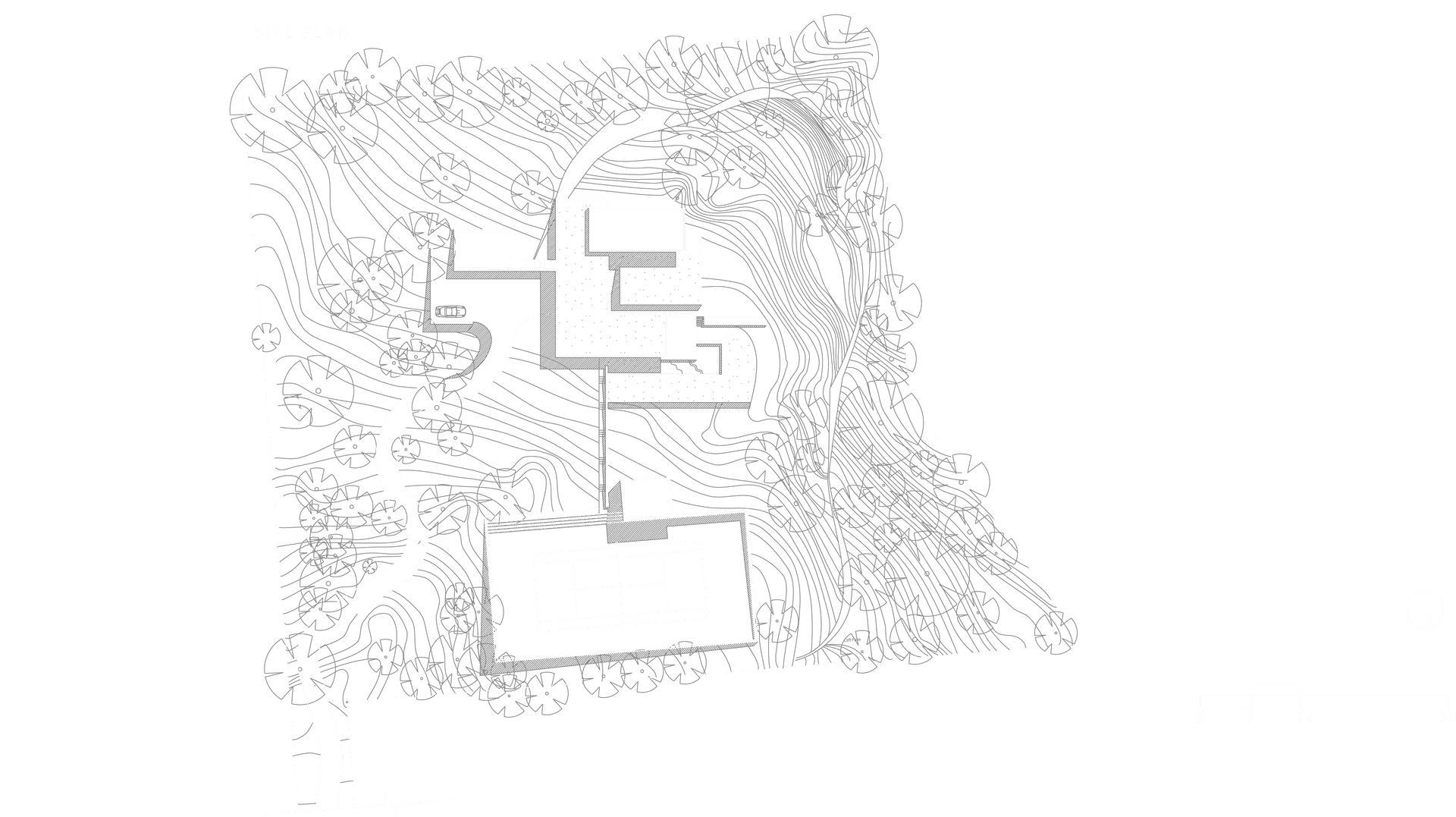 Architectural Site Plan Sketch PNG