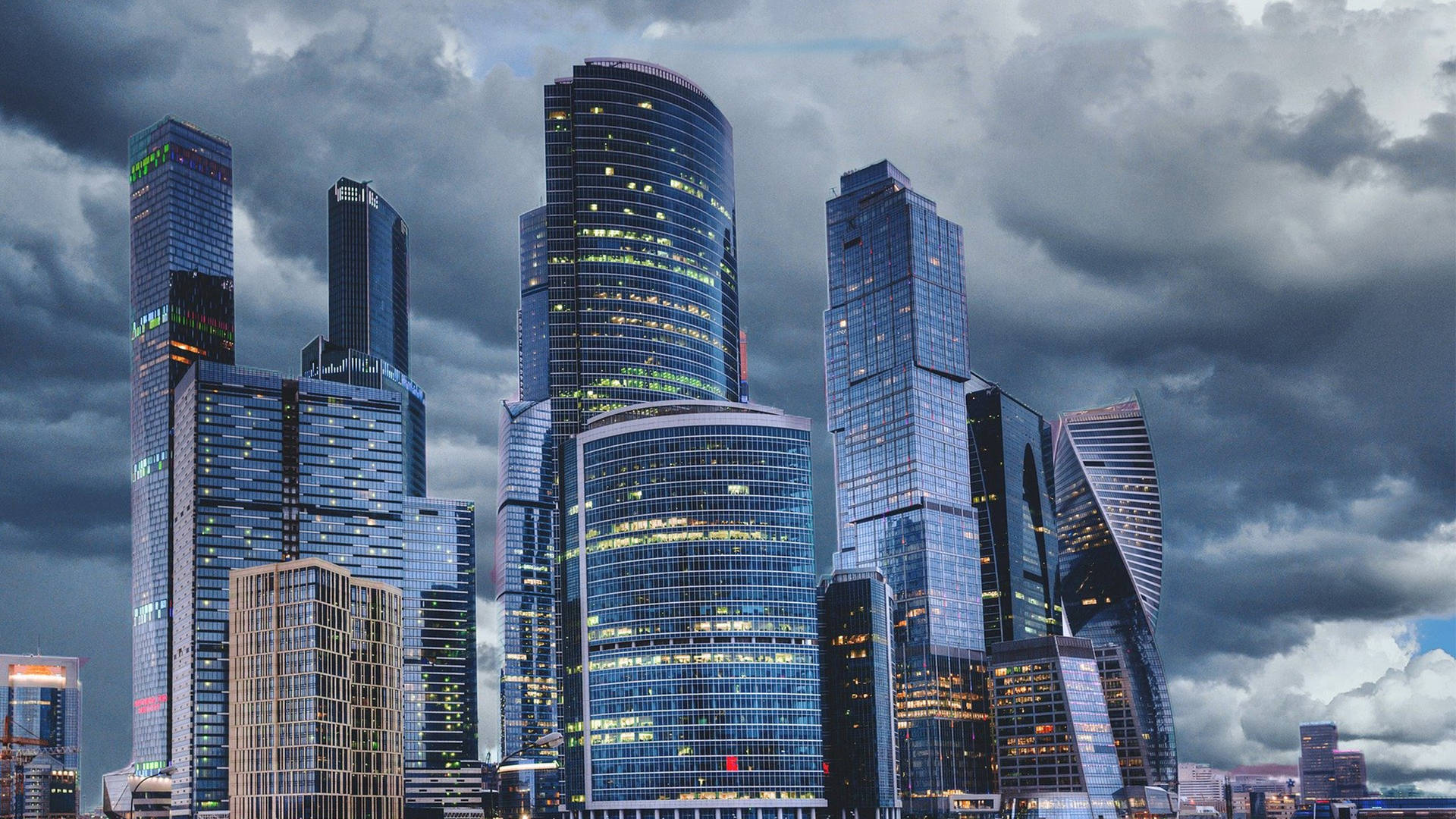 Architecture Moscow City Megalopolis Wallpaper