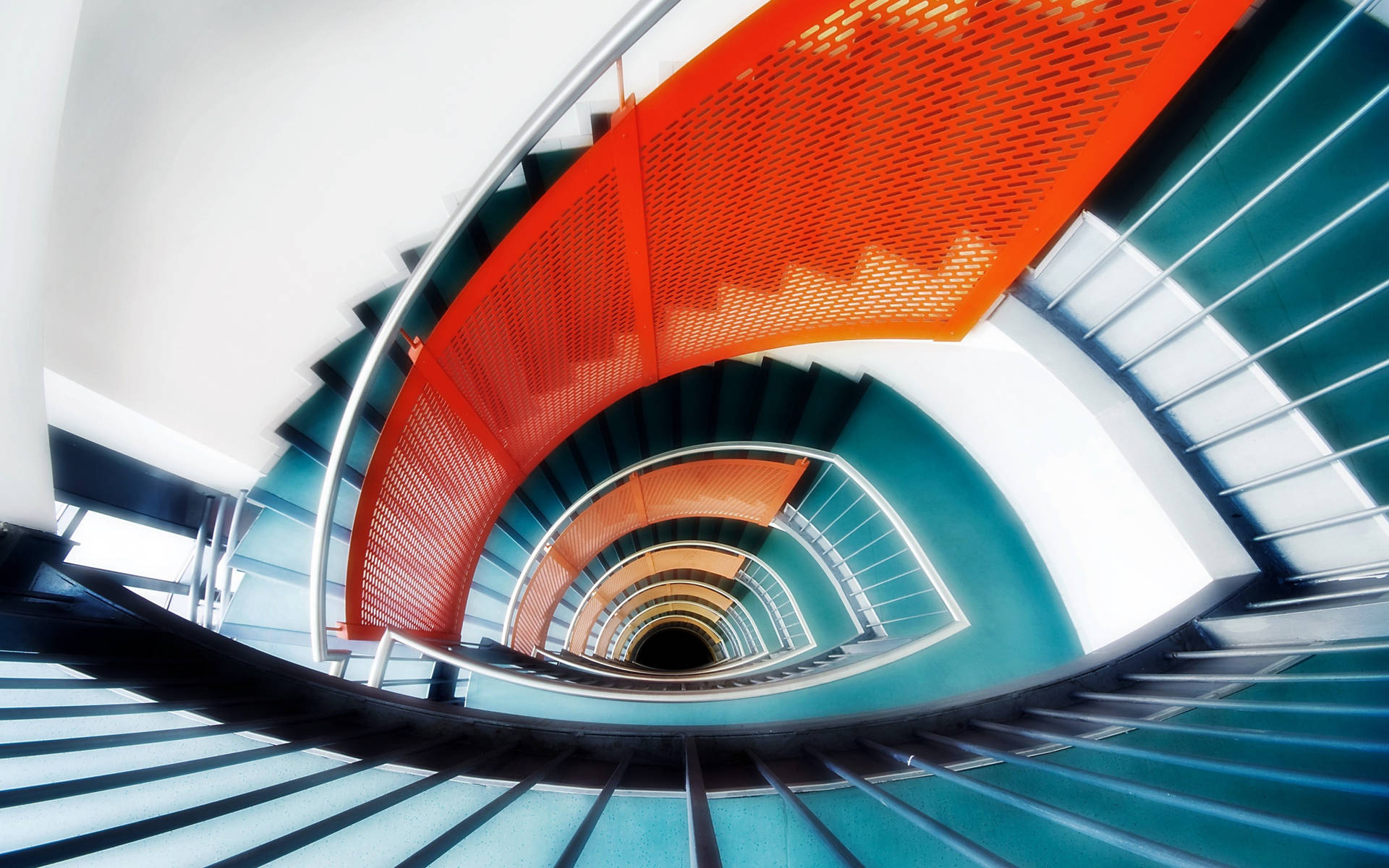 Architecture Spiral Stairs Wallpaper