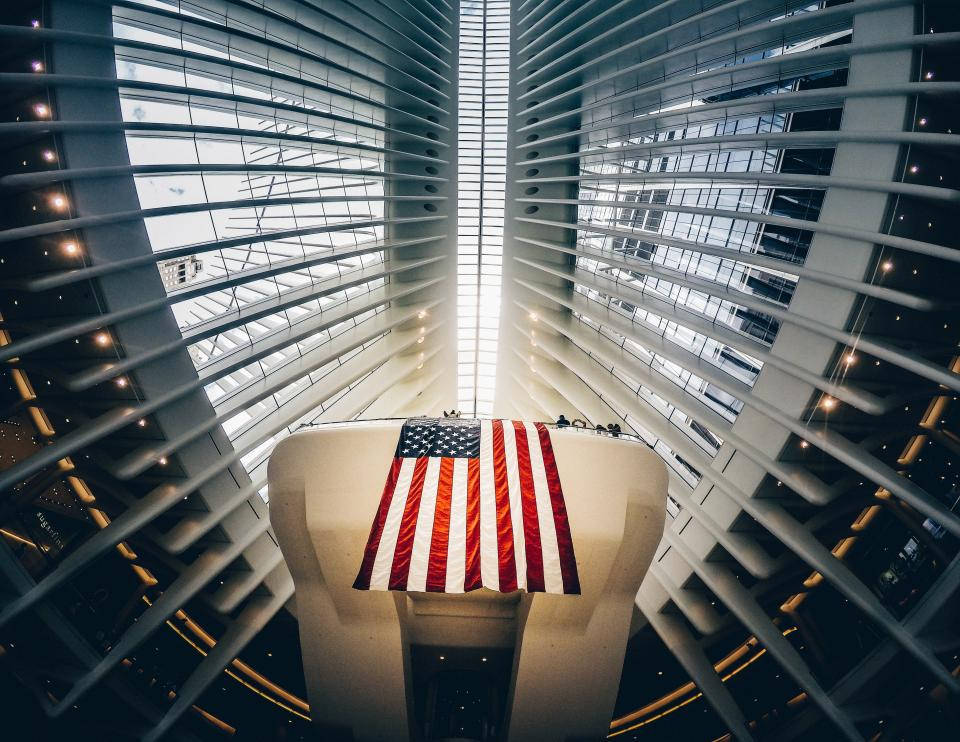 Architecture Usa Flag Iphone Wallpaper