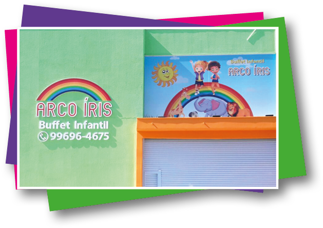 Arco Iris Buffet Infantil Advertisement PNG