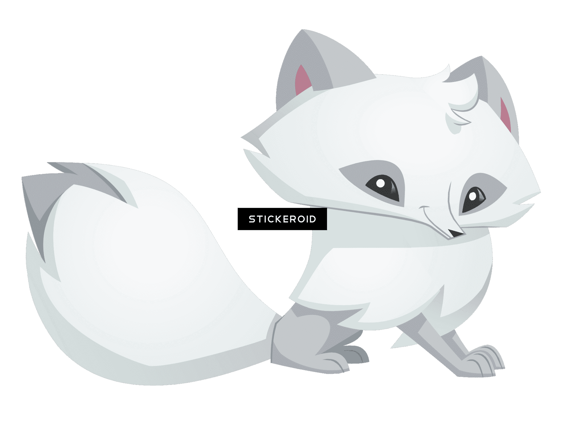Arctic Fox Illustration PNG