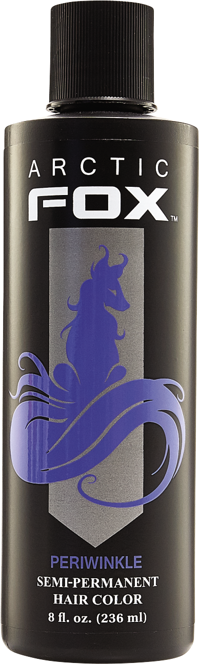 Arctic Fox Periwinkle Hair Dye Bottle PNG