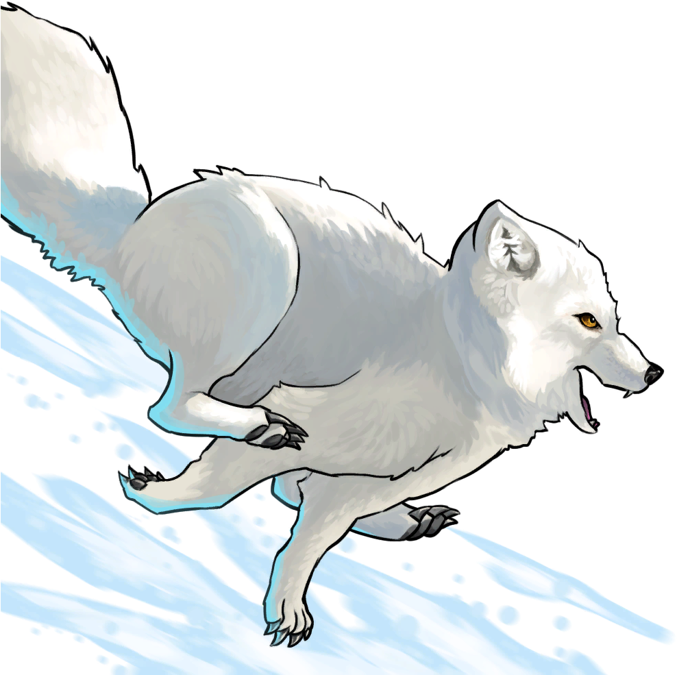 Arctic Foxin Snowy Terrain PNG