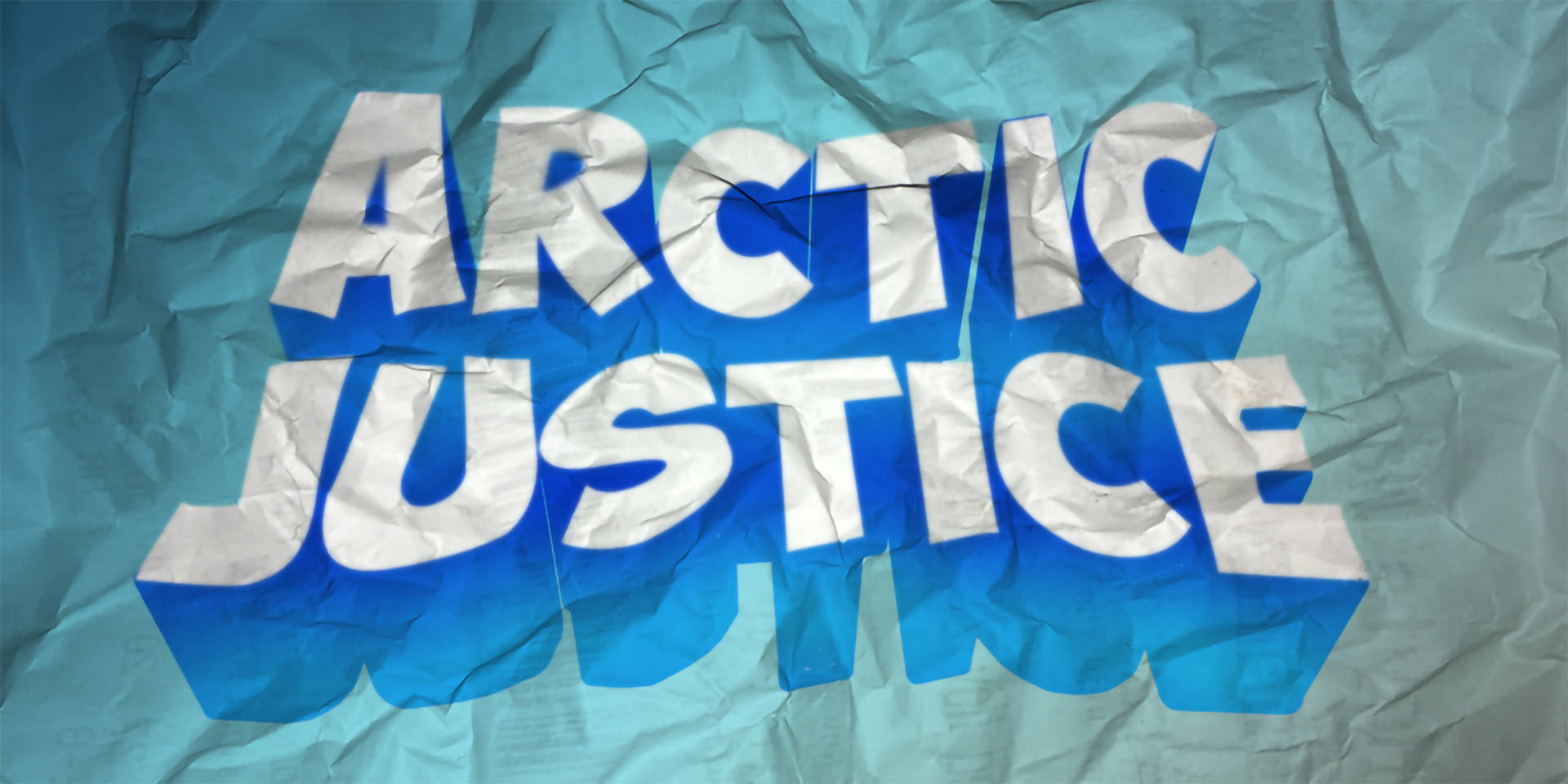 Arctic Justice Crumpled Logo Wallpaper