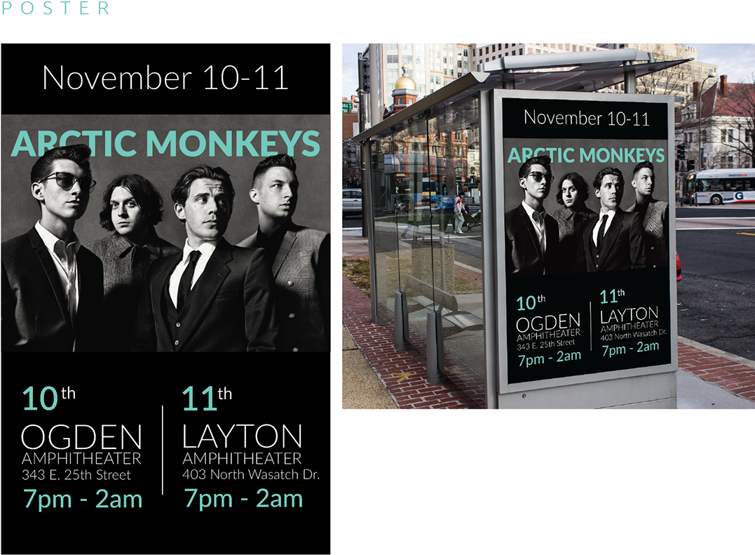 Arctic Monkeys Concert Poster PNG