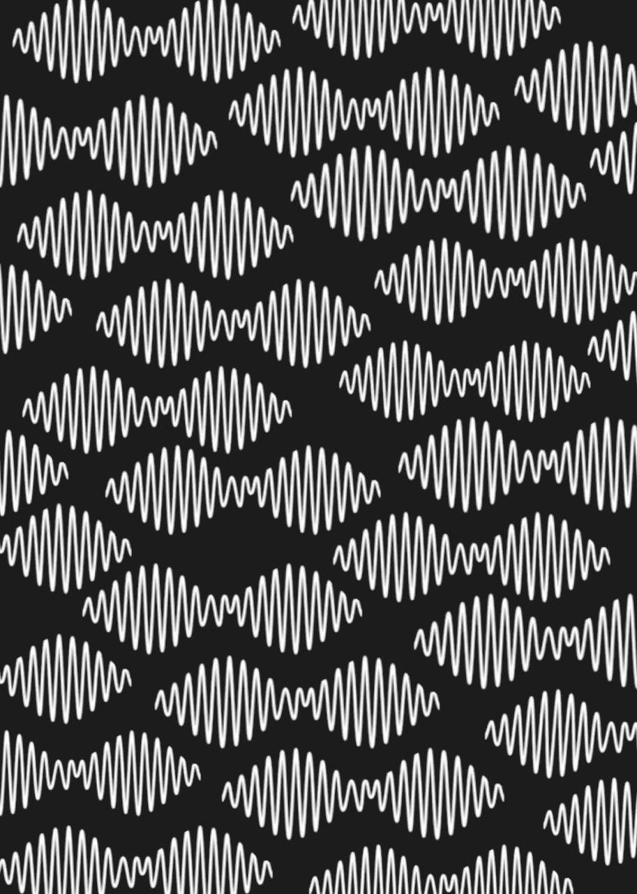 Arctic Monkeys' Logo In A Pattern Indie Phone Background