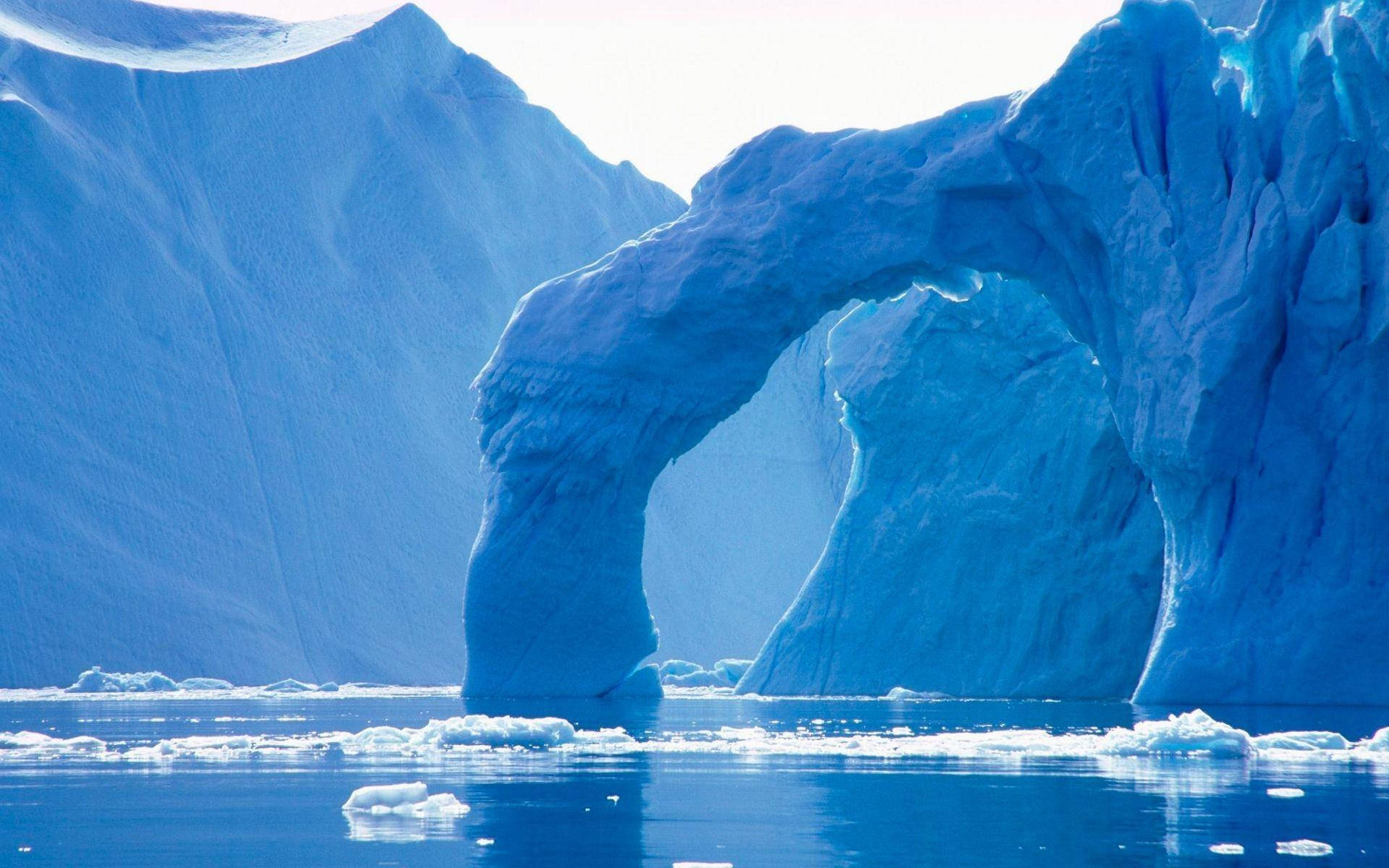Arktischernatürlich Geformter Eisschirm Wallpaper
