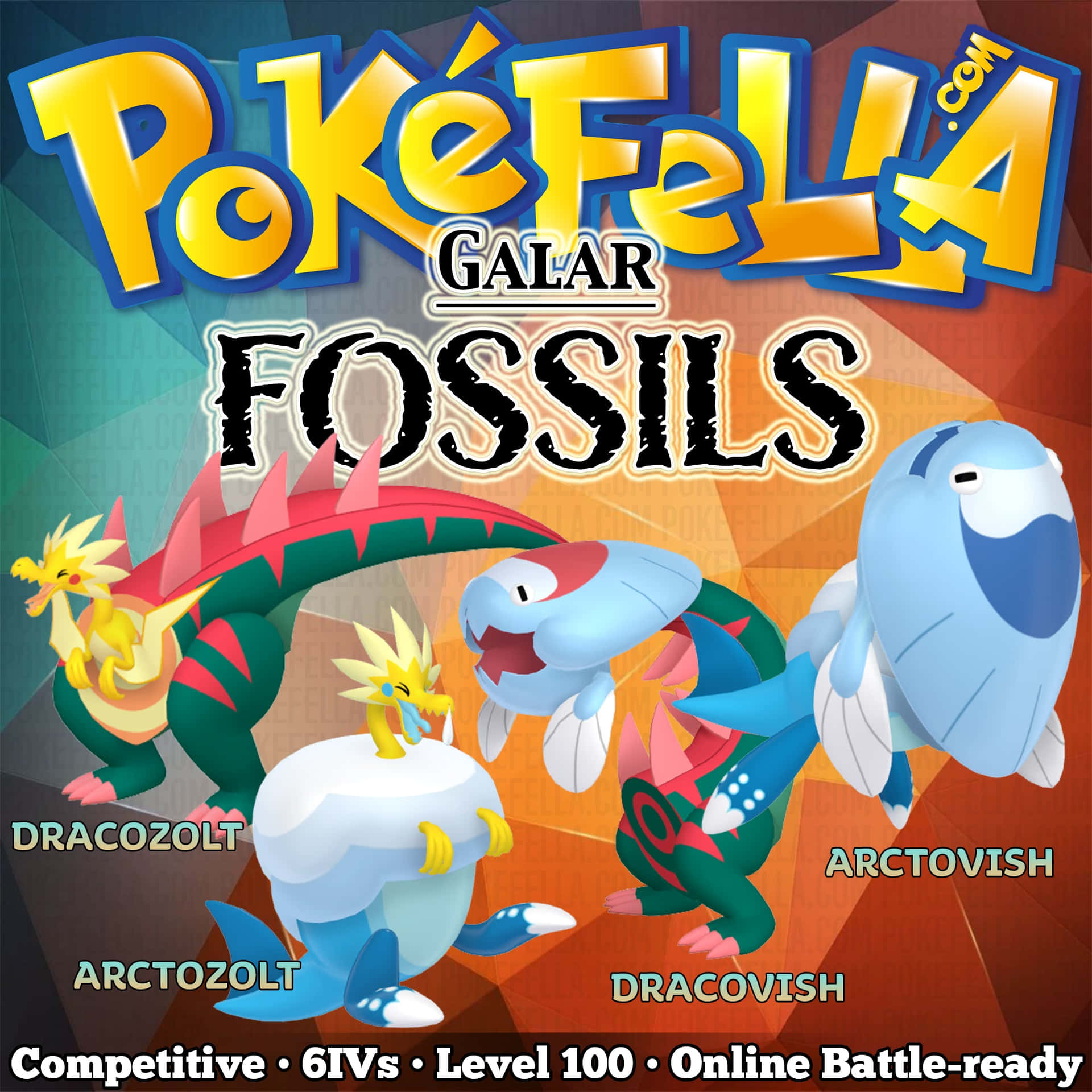Arctovish And The Fossil Pokemons Wallpaper