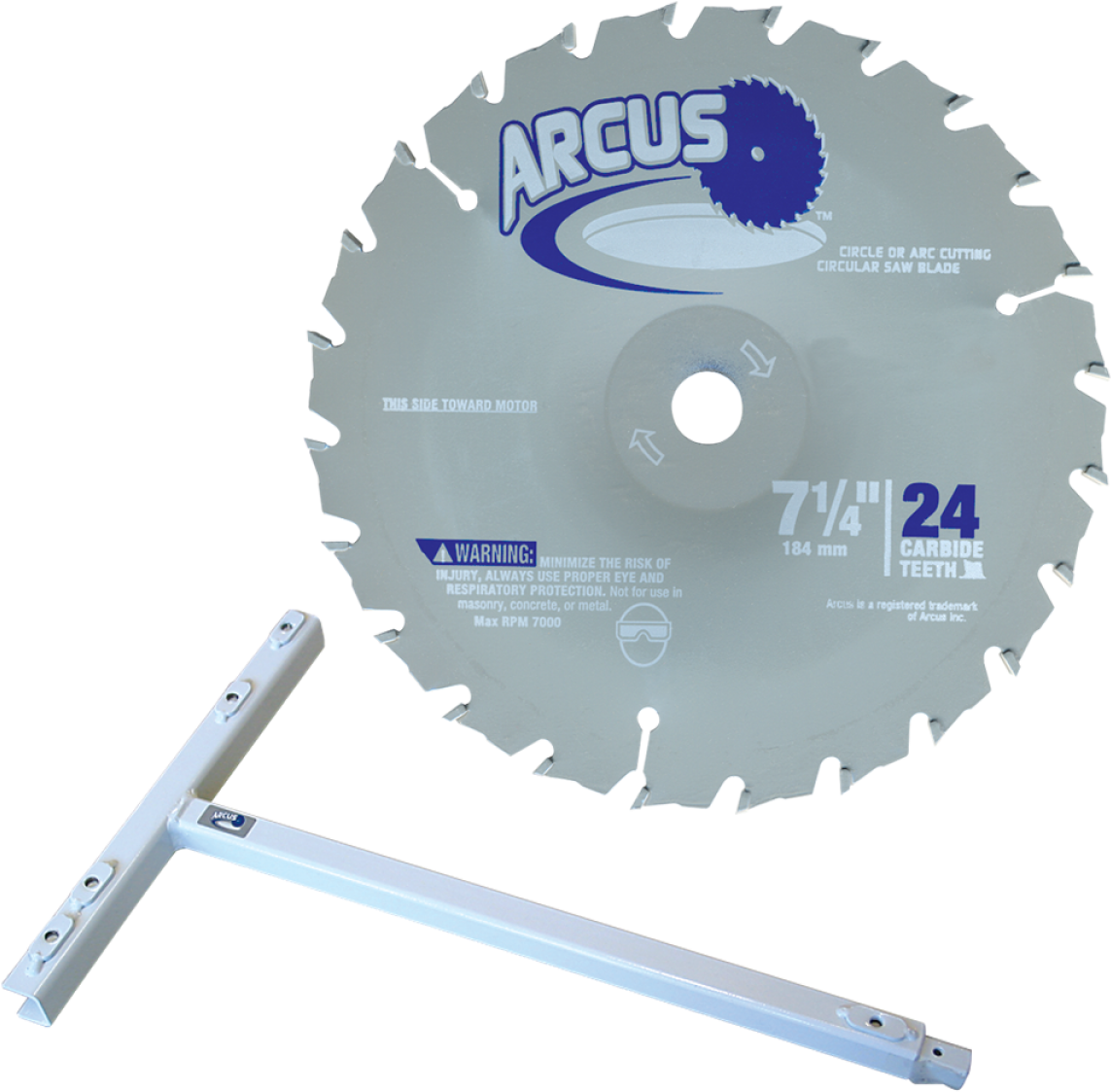 Arcus Circular Saw Bladeand Guide PNG