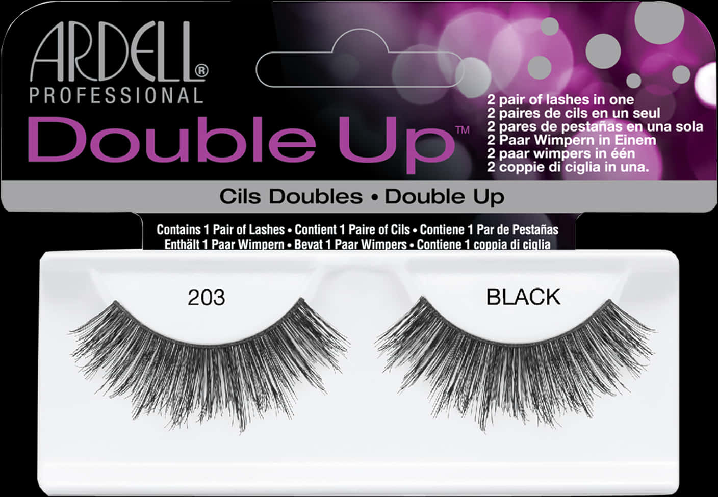 Ardell Double Up Black Lashes203 PNG