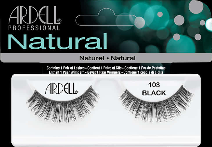 Ardell Natural Professional Lashes103 Black PNG