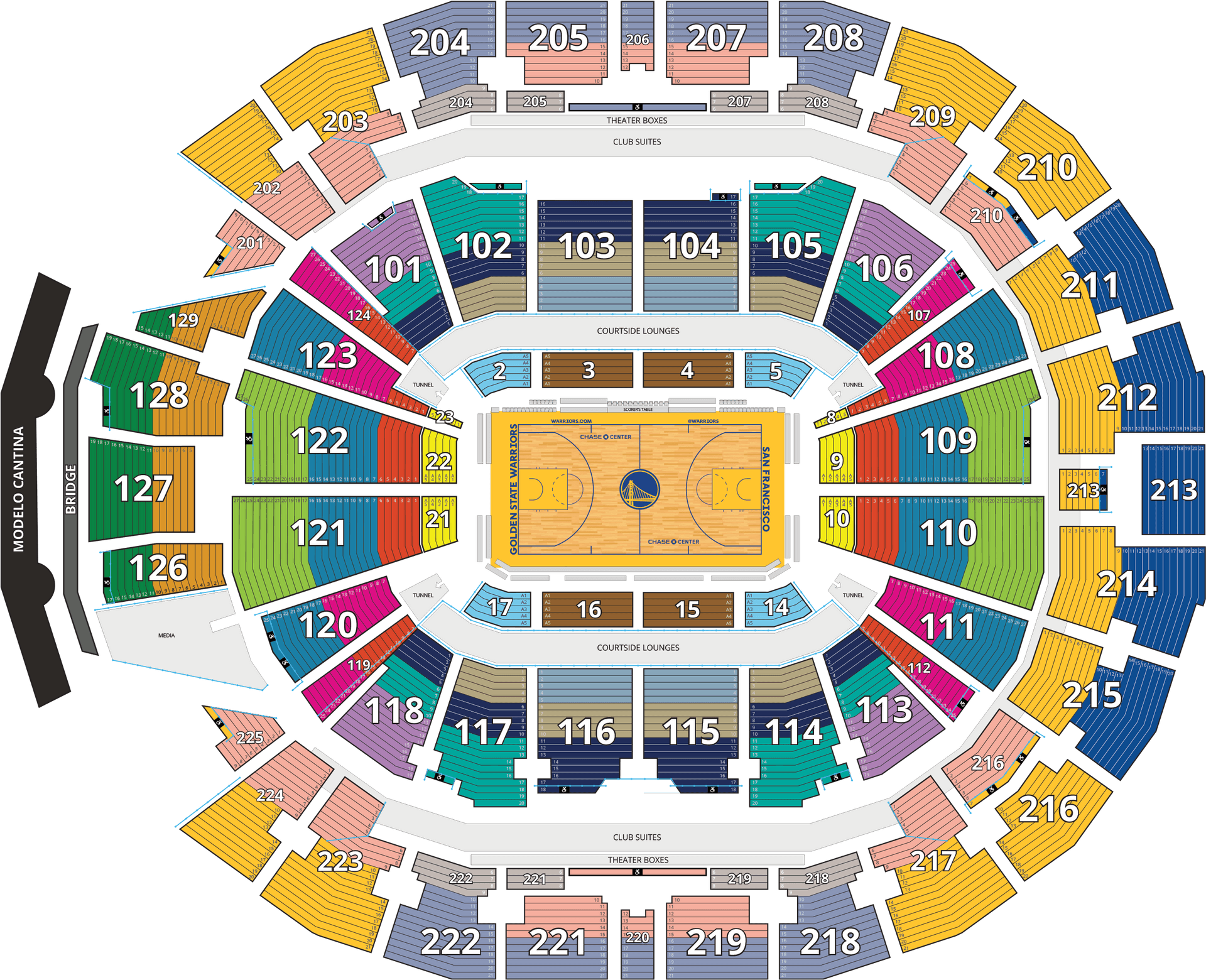 Arena Seating Chart PNG