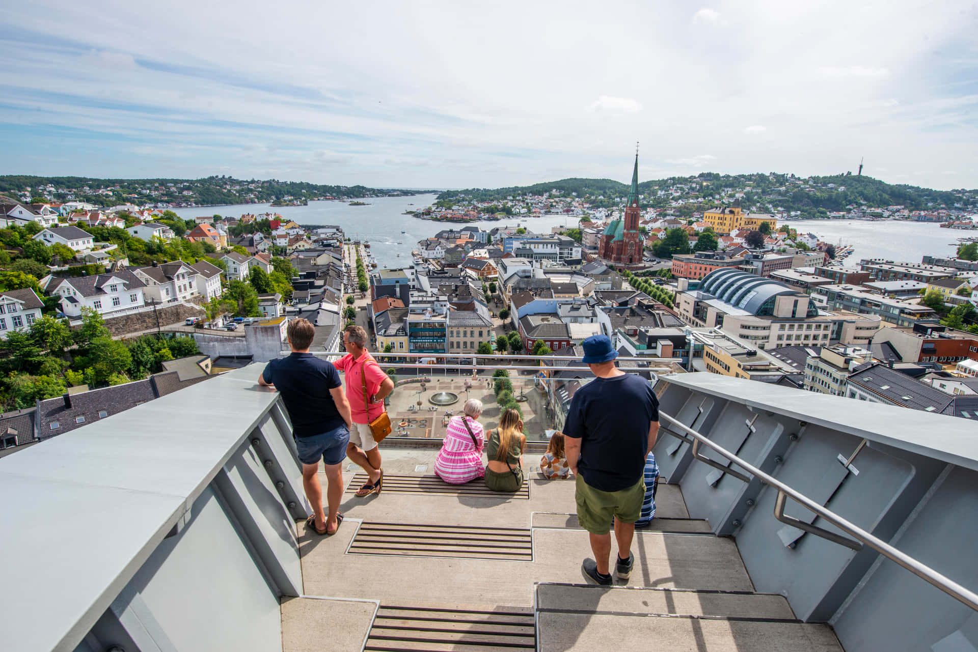 Arendal City Viewpoint Norway Wallpaper