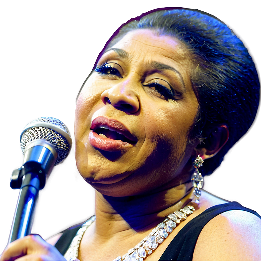 Aretha Franklin In Concert Png Fos PNG