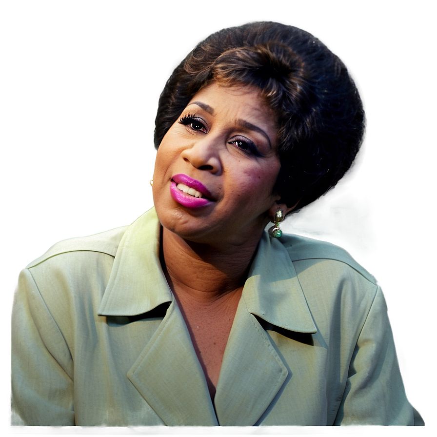 Aretha Franklin Soulful Expression Png Jyi19 PNG