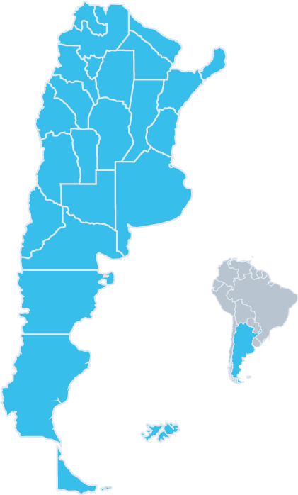 Argentina Administrative Divisions Map PNG