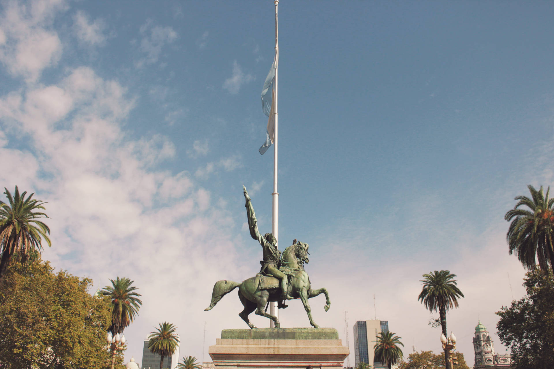Argentina Belgrano Monument Background