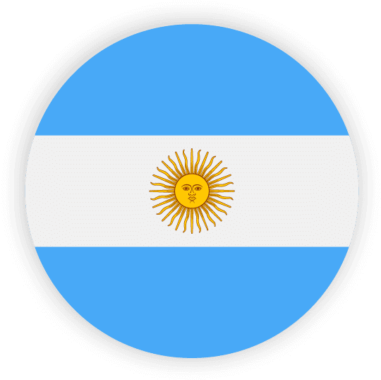 Argentina Flag Circle PNG