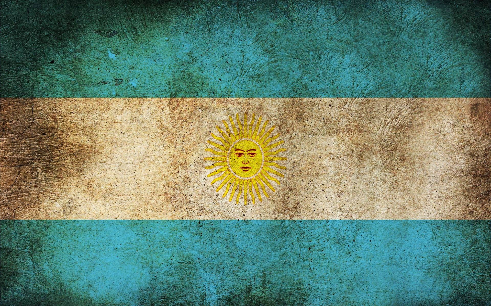 Argentina Flag Grunge Aesthetic Background
