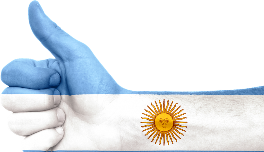 Argentina Flag Thumbs Up Gesture PNG
