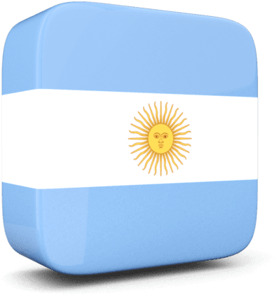 Argentina Flag3 D Rendering PNG