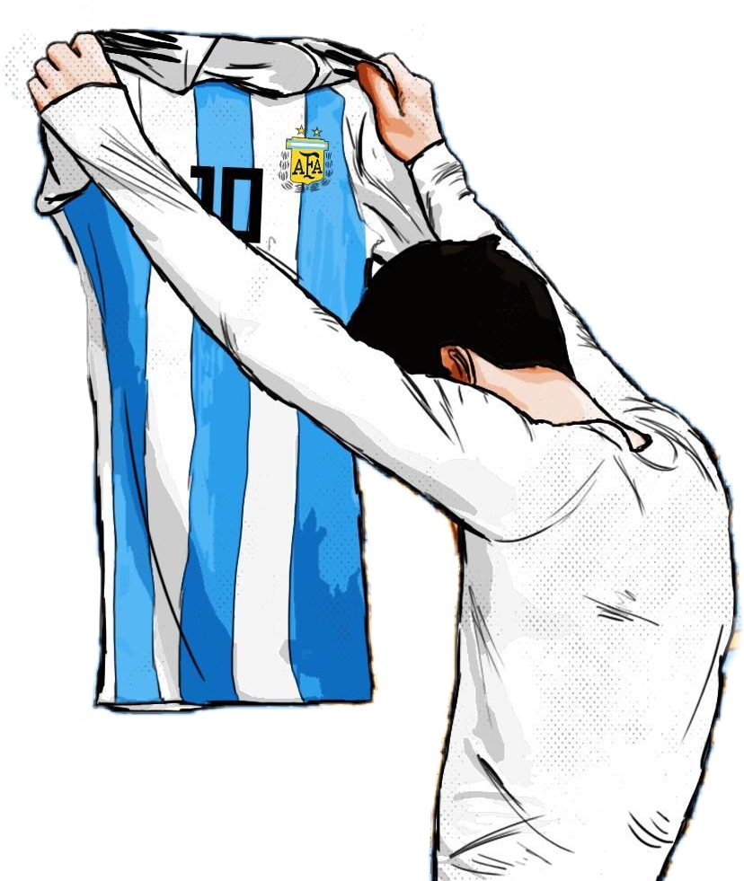 Argentina Football Jersey Passion Illustration PNG