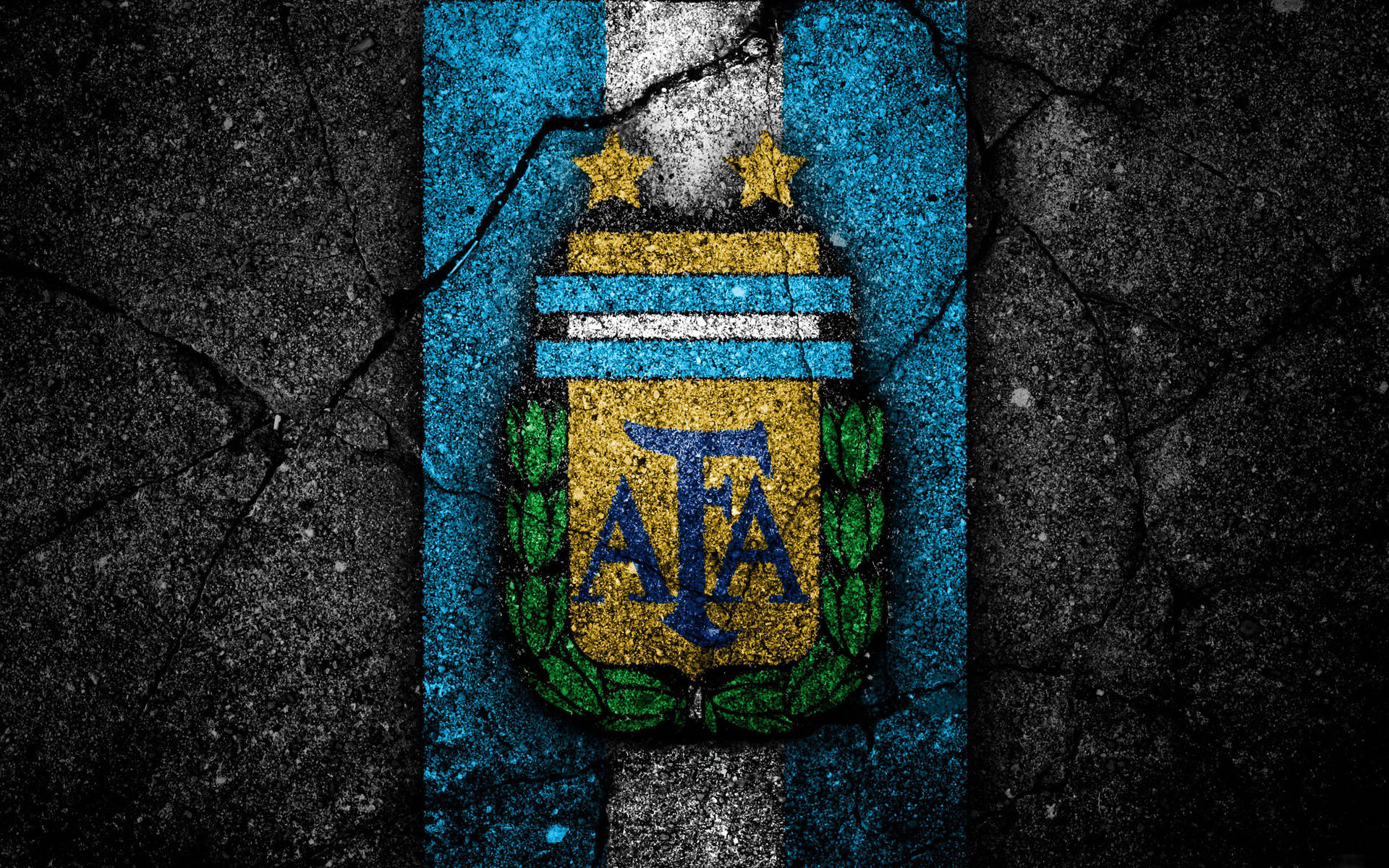 Argentina Football Logo Grunge Background