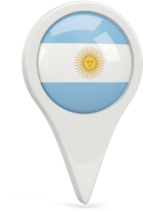 Argentina Location Pin Icon PNG