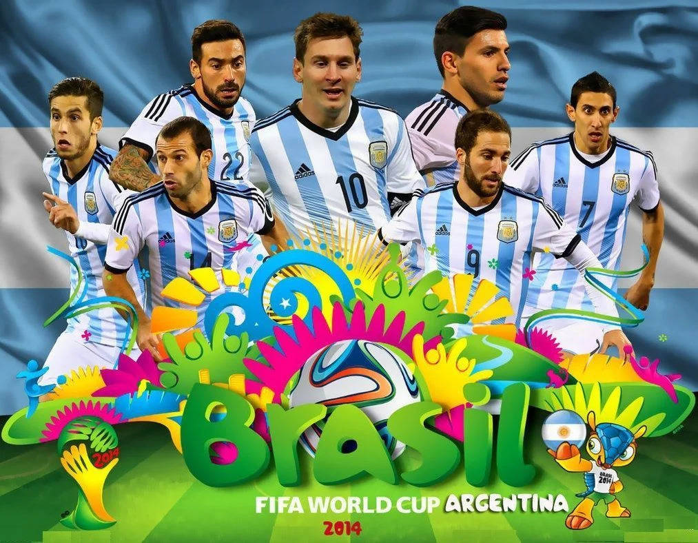 Argetina National Fodbold Hold FIFA Verdensmesterskabet 2014 Tapet Wallpaper